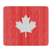 Planche À Découper Modèle Knit Maple Leaf Tricot Motif (Devant)
