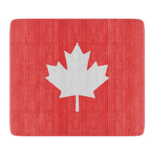 Planche À Découper Modèle Knit Maple Leaf Tricot Motif