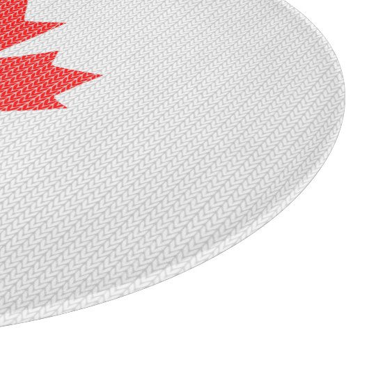 Planche À Découper Modèle Knit Maple Leaf Tricot Motif (Coin)