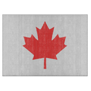 Planche À Découper Modèle Knit Maple Leaf Tricot Motif