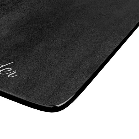 Planche À Découper Modèle noir moderne blanc (Coin)