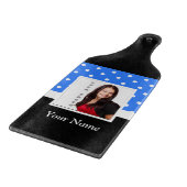 Planche À Découper Modèle photo à points bleu (Coin)