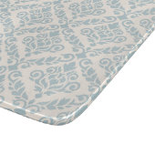 Planche À Découper Modèle Prima Damask bleu sur crème (Coin)