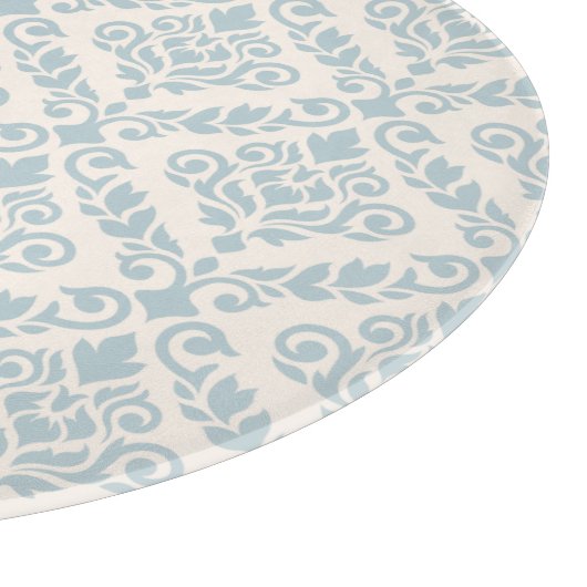 Planche À Découper Modèle Prima Damask bleu sur crème (Coin)