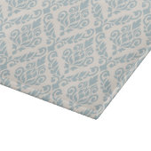 Planche À Découper Modèle Prima Damask bleu sur crème (Coin)