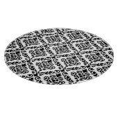 Planche À Découper Modèle Prima Damask noir sur blanc (Coin)