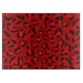 Planche À Découper Modèle rose de texture de léopard (Devant)