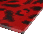 Planche À Découper Modèle rose de texture de léopard (Coin)