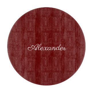 Planche À Découper Modèle rouge Bourgogne, blanc