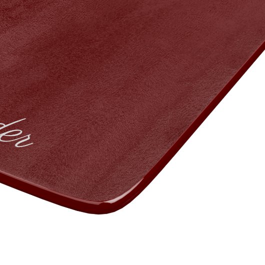 Planche À Découper Modèle rouge Bourgogne, blanc (Coin)