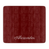 Planche À Découper Modèle rouge Bourgogne, blanc (Devant)