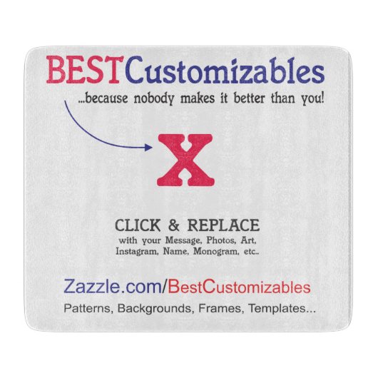 Planche À Découper Modèle vide rapide et facile (Devant)