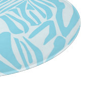 Planche À Découper Modèle Zèbre Bleu (Coin)