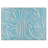 Planche À Découper Modèle Zèbre Bleu (Devant)