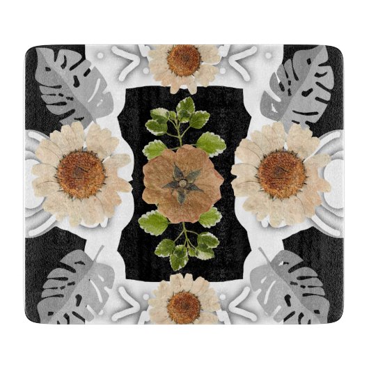 Planche À Découper Modern abstract floral art (Devant)