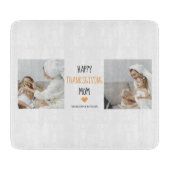 Planche À Découper Modern Collage Photo Bon thanksgiving Maman (Devant)