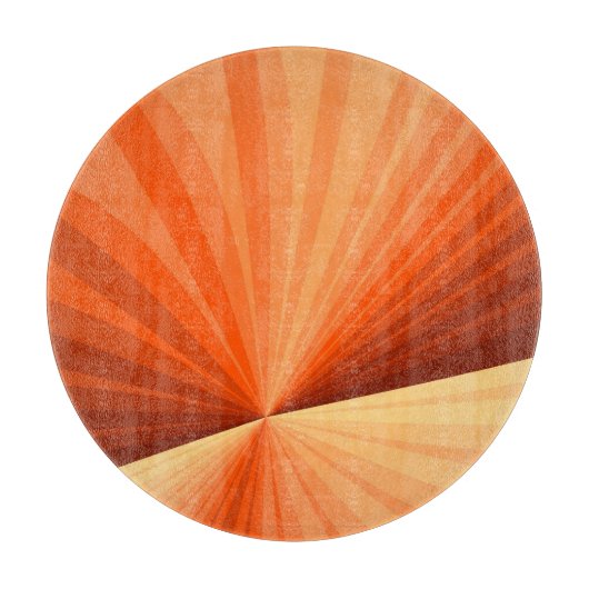 Planche À Découper Moderne Abstrait Orange Rouge Vanille Graphique Fr (Devant)