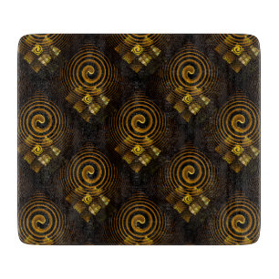 Planche À Découper Moderne Bohème Élégant Motif Artistique Abstrait D