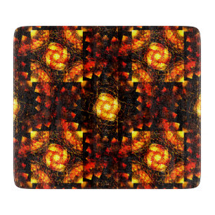Planche À Découper Moderne Bohème Élégant Motif Artistique Abstrait O