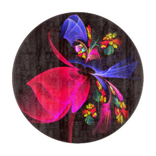 Planche À Découper Moderne coloré Floral Abstrait Art Motif #06