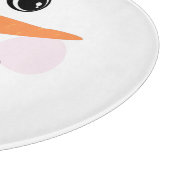 Planche À Découper Moderne Cute Custom Smiling face Snowman Couper Bo (Coin)