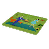 Planche à découper moderne de couples de la moitié (Coin)