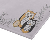 Planche à découper moderne de hiboux (Coin)