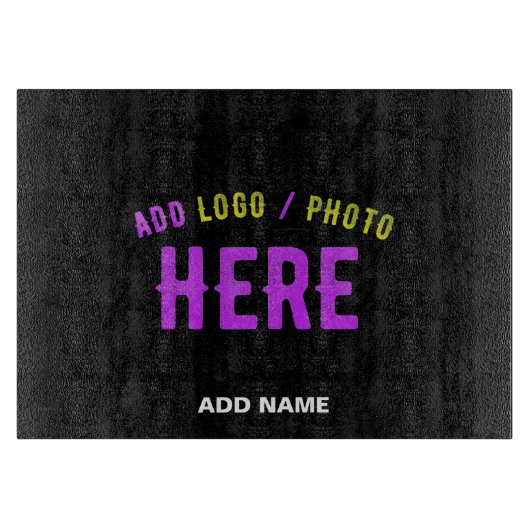 PLANCHE À DÉCOUPER MODERNE ET MODERNE PERSONNALISABLE NOIR VÉRIFIÉ (Devant)