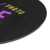 PLANCHE À DÉCOUPER MODERNE ET MODERNE PERSONNALISABLE NOIR VÉRIFIÉ (Coin)