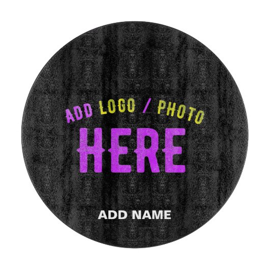 PLANCHE À DÉCOUPER MODERNE ET MODERNE PERSONNALISABLE NOIR VÉRIFIÉ (Devant)