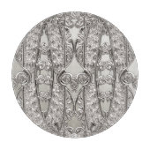 Planche à découper moderne ornée d'argent (Devant)