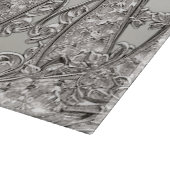 Planche à découper moderne ornée d'argent (Coin)