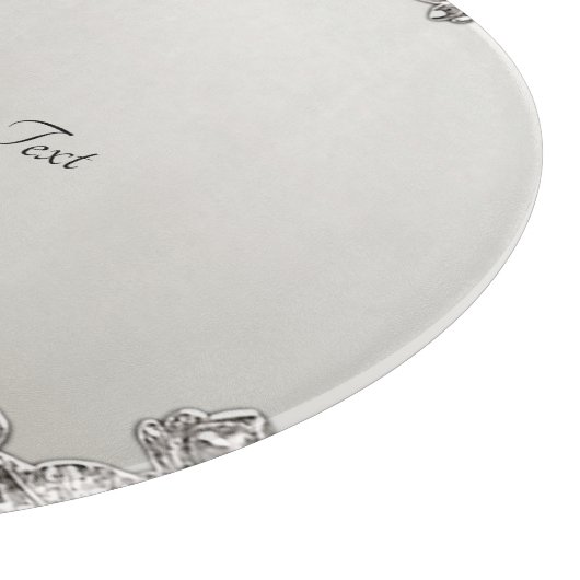 Planche à découper moderne ornée d'argent (Coin)