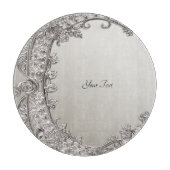 Planche à découper moderne ornée d'argent (Devant)