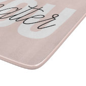 Planche À Découper Moderne Pastel Rose Vous Comptez Inspiration Citat (Coin)