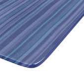 Planche À Découper Moderne Rayure Bleue Violette (Coin)