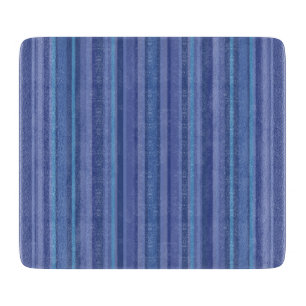 Planche À Découper Moderne Rayure Bleue Violette