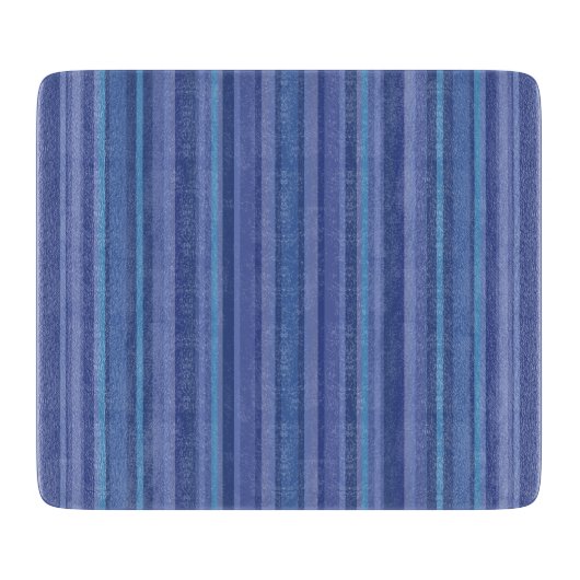 Planche À Découper Moderne Rayure Bleue Violette (Devant)