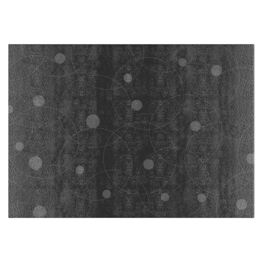 Planche À Découper Moderne, simple, ludique, amusant motif de cercles (Devant)