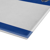 Planche À Découper Moderne tendance bleu et blanc marine (Coin)