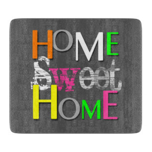 Planche À Découper Moderne tendance Colorful Home Sweet Home