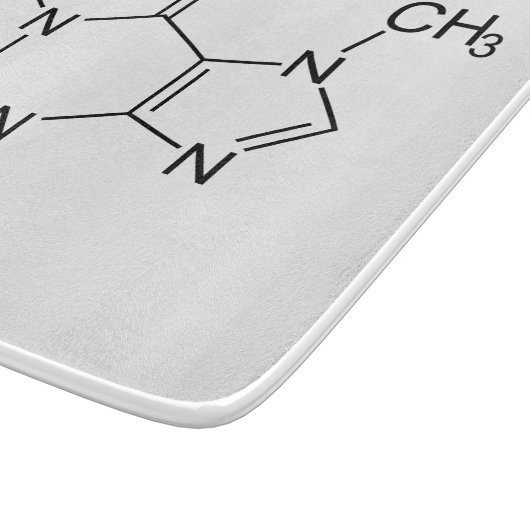 Planche À Découper Molécule de caféine Chimie Café Atomes (Coin)