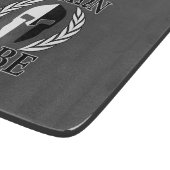 Planche À Découper Molon Labe Laurels Spartan Mask Noir & Blanc (Coin)