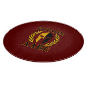 Planche À Découper Molon Labe Spartan Mask Laurels Bourgogne (Coin)