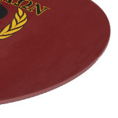 Planche À Découper Molon Labe Spartan Mask Laurels Bourgogne (Coin)