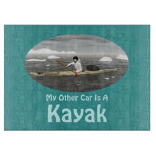 Planche À Découper Mon Autre Voiture Est Un Kayak