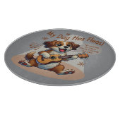 Planche À Découper Mon Chien A Fleas Ukulele Tuning Chanson (Coin)