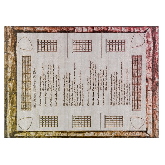 Planche À Découper Mon Coeur Vous Appartient (Devant)