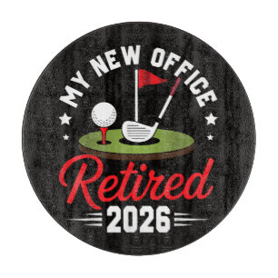 Planche À Découper Mon Nouveau Bureau Retraité 2026 Golf Retraite
