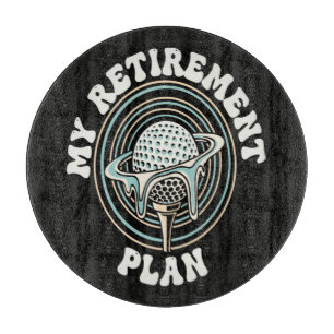 Planche À Découper Mon Plan De Retraite Golfeur De Retraite De Golf